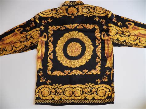 versace vintage men shirts|versace silk shirt vintage.